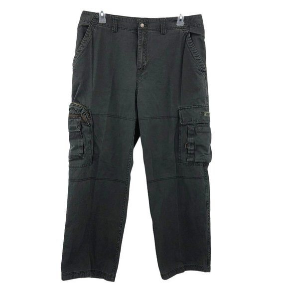 vtg y2k BUGLE BOY wide leg zip tech cargo pants 38x31 tag skate